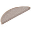 trappemåtter 10 stk. 56x17x3 cm lysebrune halvrunde