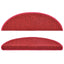 trappemåtter 10 stk. 56x17x3 cm rød halvrund