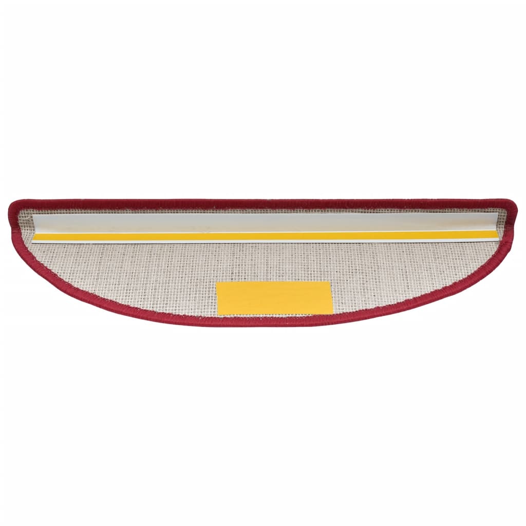 trappemåtter 10 stk. 56x17x3 cm rød halvrund