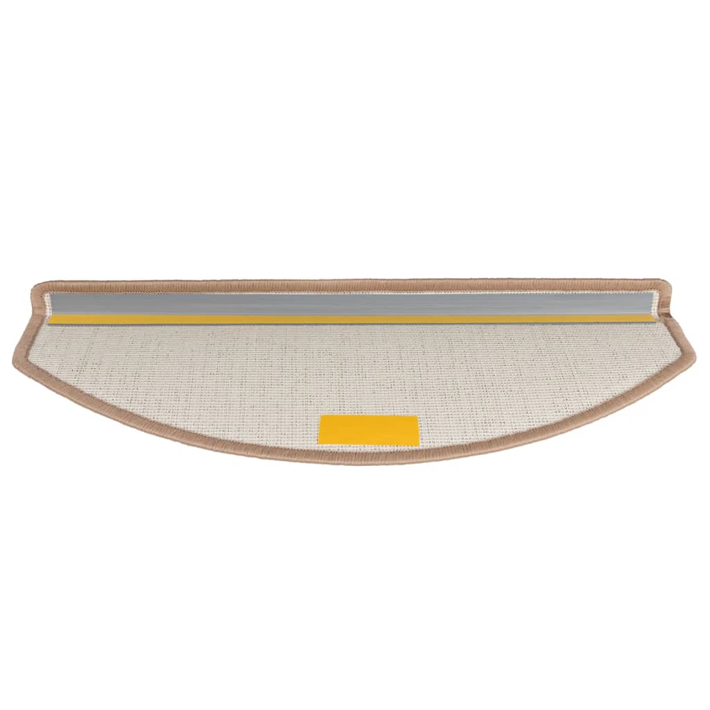 trappemåtter 10 stk. 65x24x4 cm lysebrune halvrund store