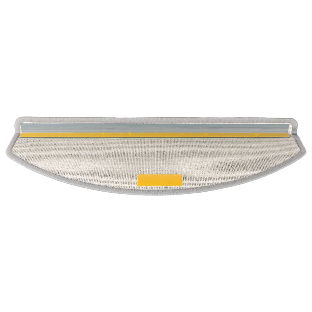 trappemåtter 10 stk. 65 x 24 x 4 cm lysegrå halvrunde store