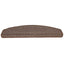 trappemåtter 10 stk. 65 x 24 x 4 cm kaffebrune halvrund store