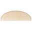 trappemåtter 10 stk. 65x21x4 cm cremefarvede halvrund store