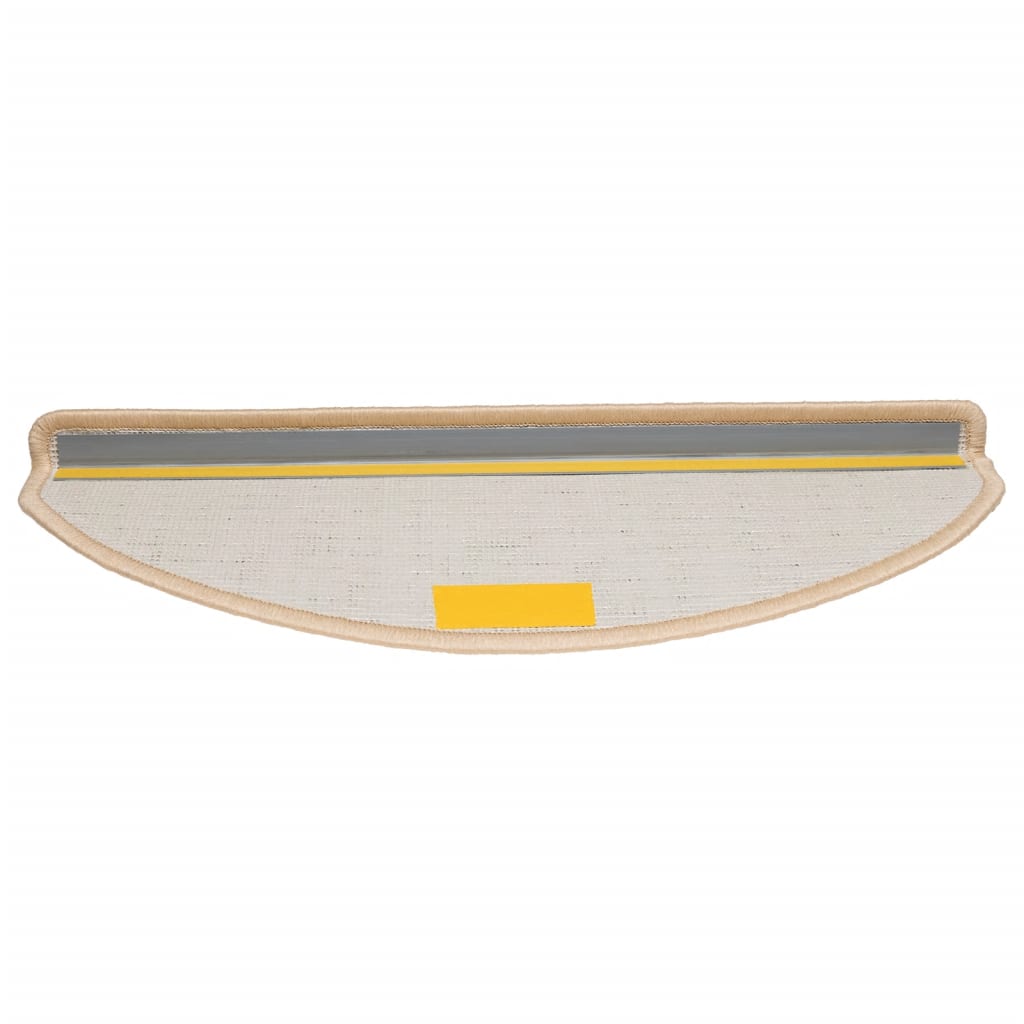 trappemåtter 10 stk. 65x21x4 cm cremefarvede halvrund store