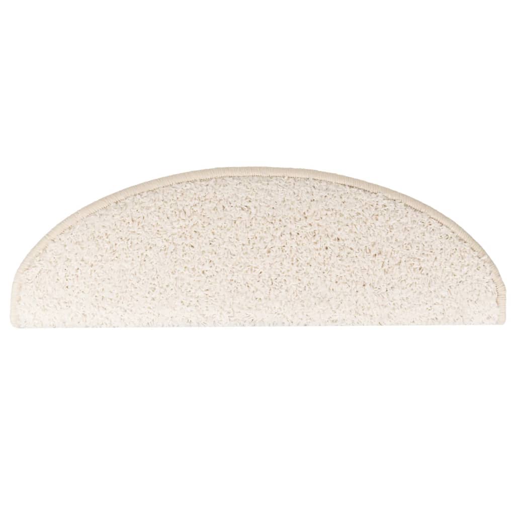 trappemåtter 10 stk. 65x21x4 cm hvide halvrunde store