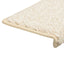 trappemåtter 10 stk. 65x21x4 cm hvide rektangulære kant