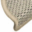 selvklæbende trappemåtte 15 stk. 56x17x3 cm sisal-look lysegrøn