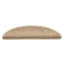 selvklæbende trappemåtter 15stk. 56x17x3cm sisal-look sandfarve