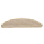 selvklæbende trappemåtter 15 stk. 56x17x3 cm sisal-look creme