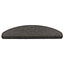 selvklæbende trappemåtter 15 stk. 65x21x4cm sisal-look antracit