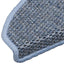 selvklæbende trappemåtter 15 stk. 65x21x4 cm sisal-look blå