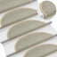selvklæbende trappemåtte 15 stk. 65x21x4 cm sisal-look lysegrøn