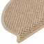 selvklæbende trappemåtter 15stk. 65x21x4cm sisal-look sandfarve