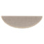 trappemåtter 15 stk. 56x17x3 cm sølv halvrund