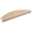 trappemåtter 15 stk. 65 x 21 x 4 cm lys beige halvrund store