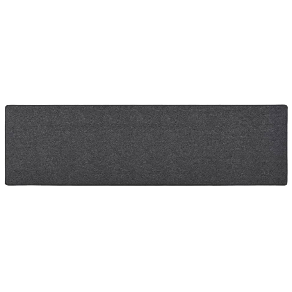 tæppeløber 50x200 cm antracitgrå