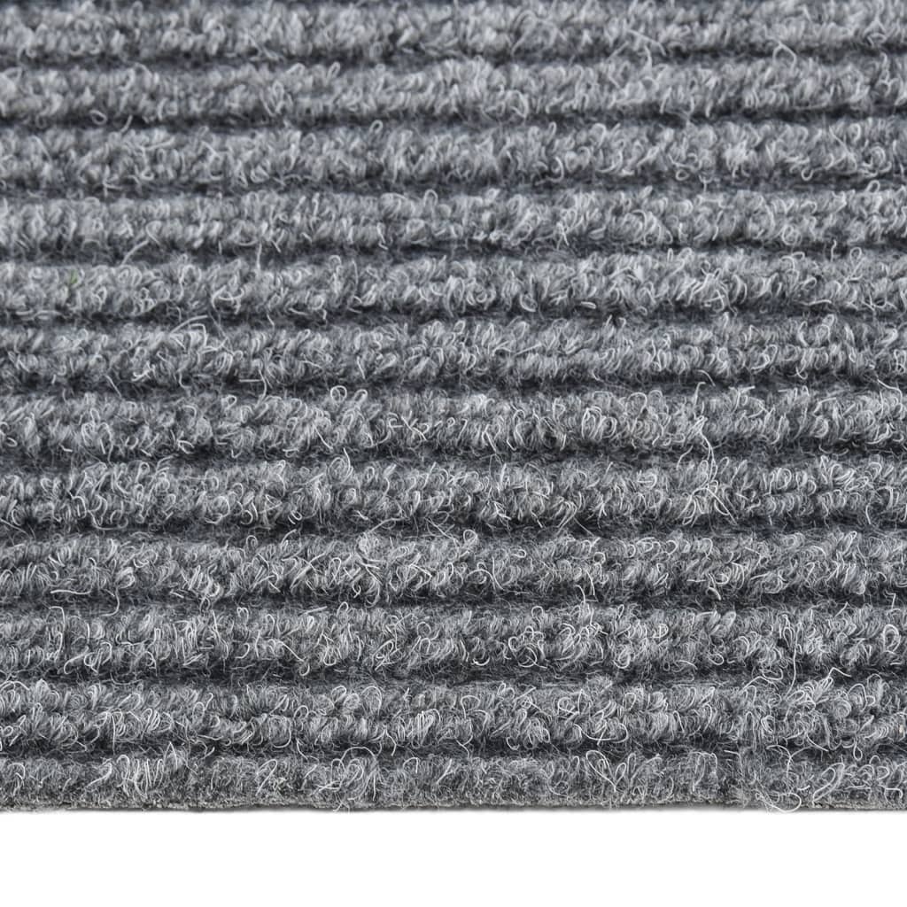 snavsbestandig tæppeløber 100x350 cm grå