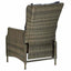spisebordssæt til haven 7 dele brun