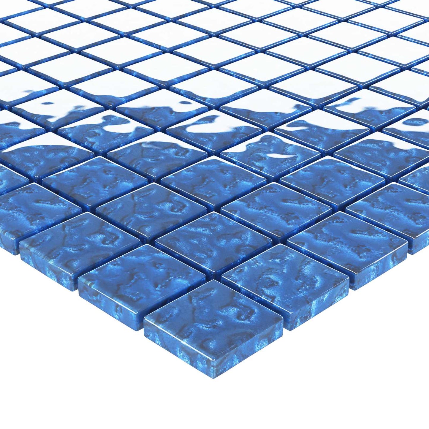 Mosaikflise 11 pcs Blå 50 x 50 cm Glas
