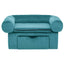 Hundesofa med opbevaring Turkis 75 x 50 x 38cm Plys