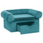 Hundesofa med opbevaring Turkis 75 x 50 x 38cm Plys