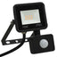 LED-projektør med sensor 10 W varm hvid