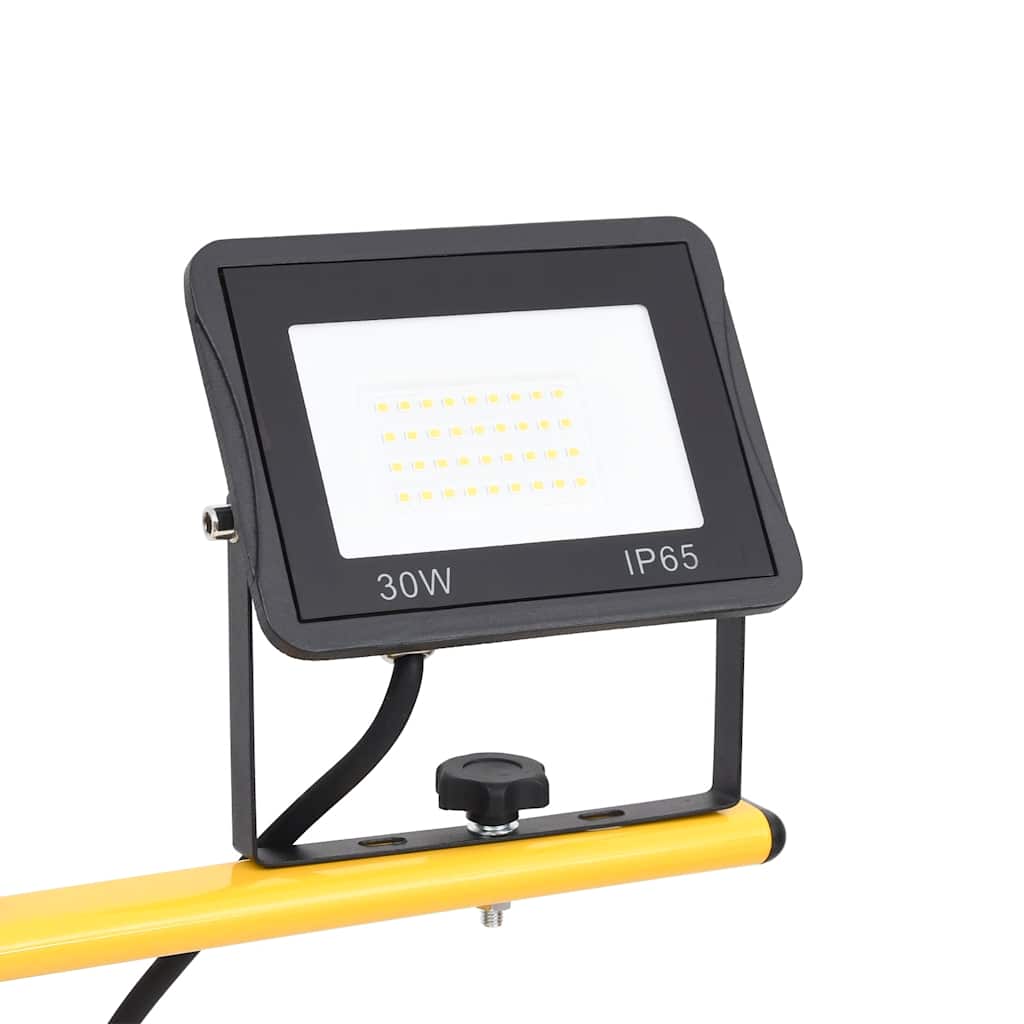 LED-projektør med stativ 2x30 W kold hvid