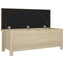 opbevaringskasse m. hynde 105x40x45cm konstrueret træ sonoma-eg