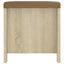 opbevaringskasse m. hynde 105x40x45cm konstrueret træ sonoma-eg