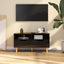 tv-bord 90x40x48,5 cm konstrueret træ sort højglans