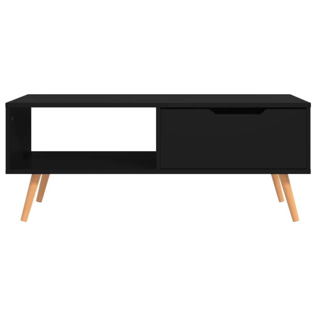 sofabord 100x49,5x43 cm konstrueret træ sort