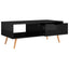 sofabord 100x49,5x43 cm konstrueret træ sort højglans