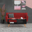 sofabord 100x49,5x43 cm konstrueret træ sort højglans