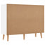skænk 90x30x72 cm konstrueret træ hvid højglans
