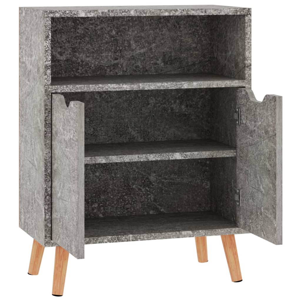 skænk 60x30x72 cm konstrueret træ betongrå