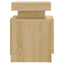 sengebord 45x35x52 cm konstrueret træ sonoma-eg