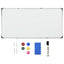 magnetisk whiteboard 110x60 cm stål hvid