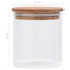 opbevaringsglas med bambuslåg 6 stk. 600 ml