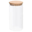 opbevaringsglas med bambuslåg 4 stk. 1200 ml