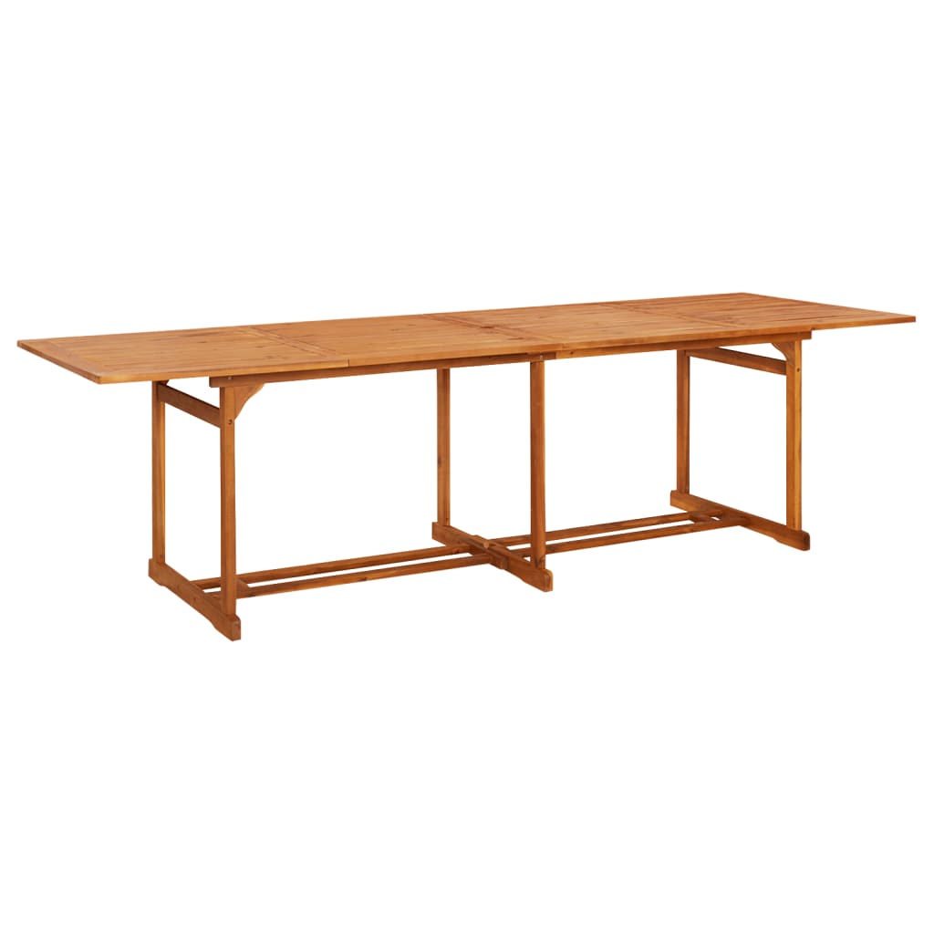 havebord 280x90x75 cm massivt akacietræ billede
