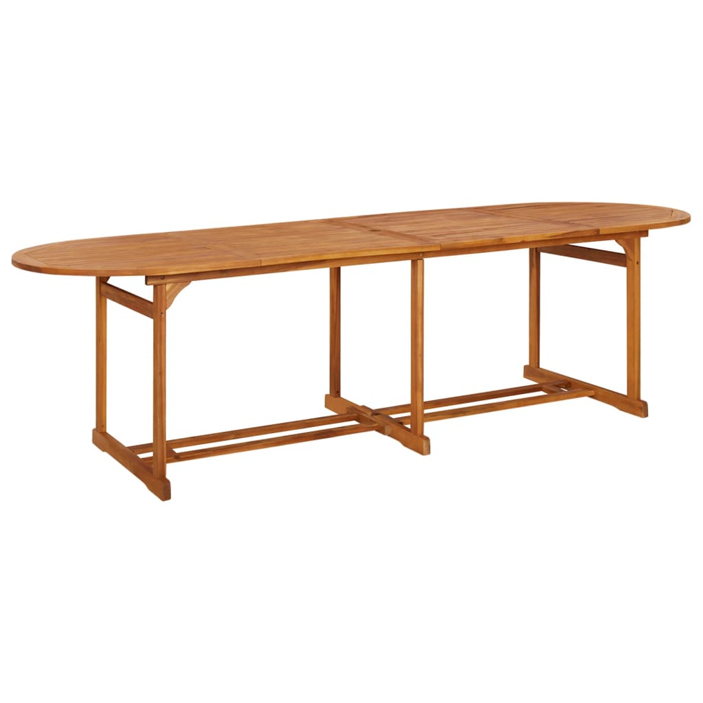 havebord 280x90x75 cm massivt akacietræ billede