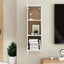 tv-skab 30,5x30x90 cm konstrueret træ hvid