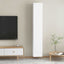 tv-borde 2 stk. 30,5x30x90 cm konstrueret træ hvid
