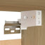 tv-bord 30,5x30x90 cm konstrueret træ sonoma-eg