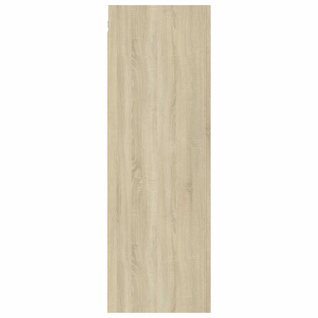 tv-borde 2 stk. 30,5x30x90 cm konstrueret træ sonoma-eg