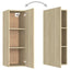 tv-borde 2 stk. 30,5x30x90 cm konstrueret træ sonoma-eg