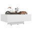 sofabord 85x55x31 cm konstrueret træ hvid