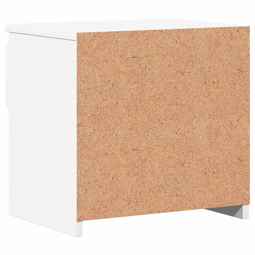 sengeborde 2 stk. 40x30x39 cm konstrueret træ hvid