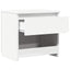 sengeborde 2 stk. 40x30x39 cm konstrueret træ hvid