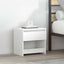 sengeborde 2 stk. 40x30x39 cm konstrueret træ hvid